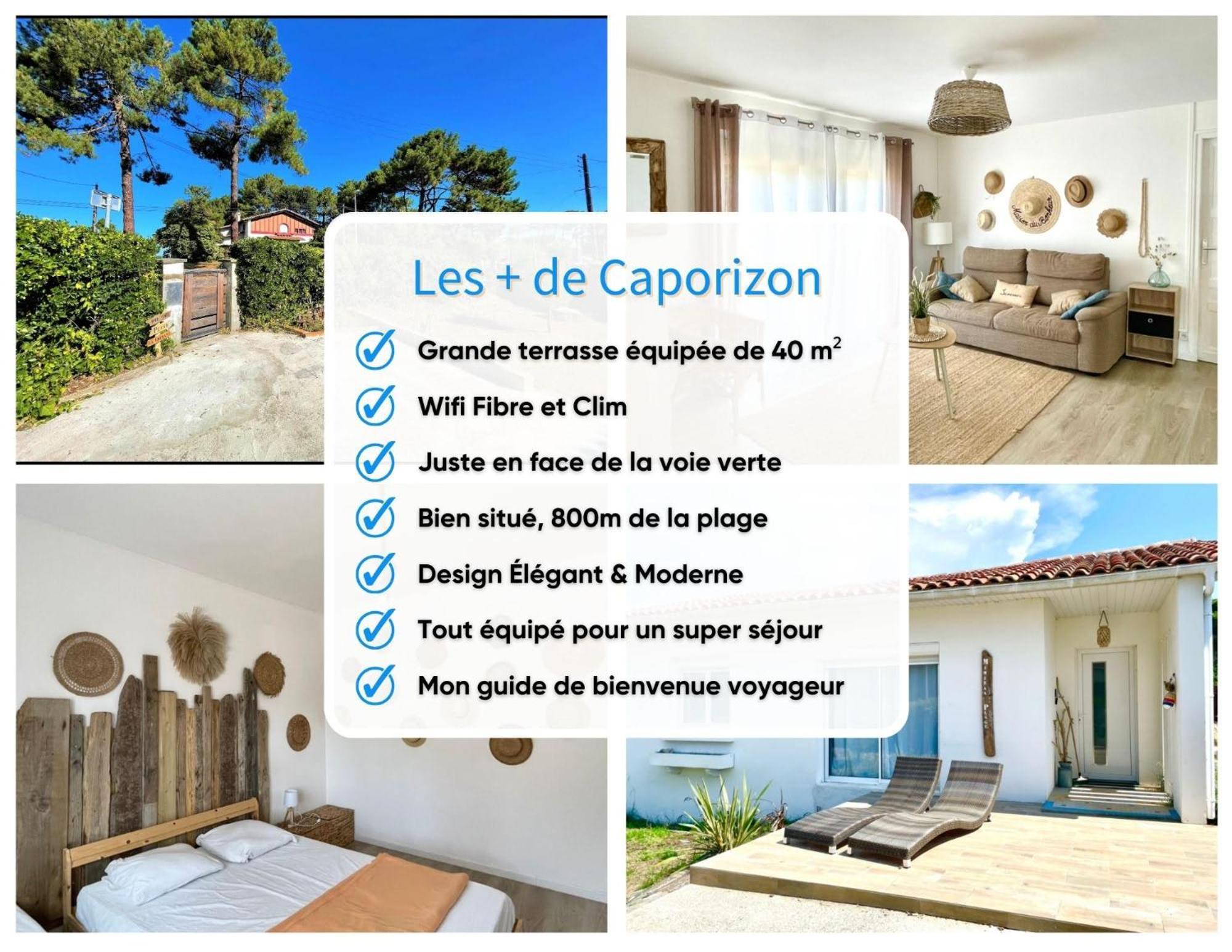Caporizon-Villa Courant-Terrasse-Proche Plage Mimizan Luaran gambar